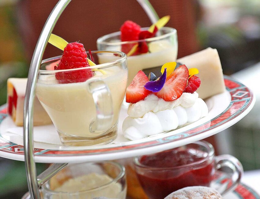 A delicious selection of savoury and sweet Afternoon Tea treats