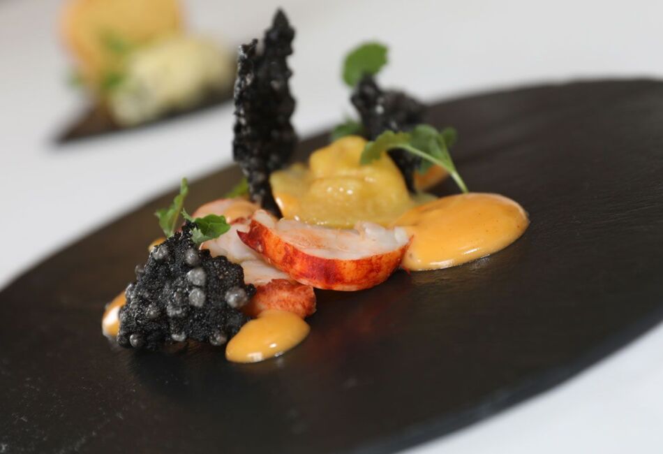 Delicious taster menu plater